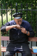 Steam train driver