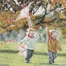 Flying a kite