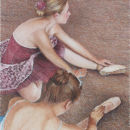 Ballerinas relaxing