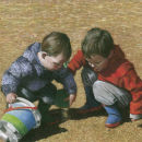 Brothers on the beach