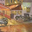 Cafe in the rain, Nice
