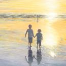 Holding hands, Polzeath, Cornwall