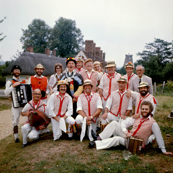 Morris Sunderland with Thaxted Morris 1976