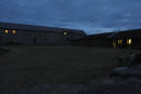 the old farm at dusk