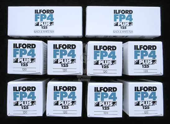 ILFORD FP4 PLUS 120 SIZE ROLL FILM X 10 ROLLS �29.95