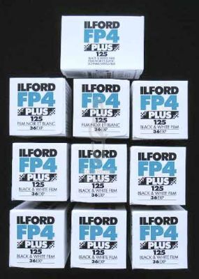 ILFORD FP4 PLUS 35MM FILM 36 EXPOSURES X 10 ROLLS �34.90