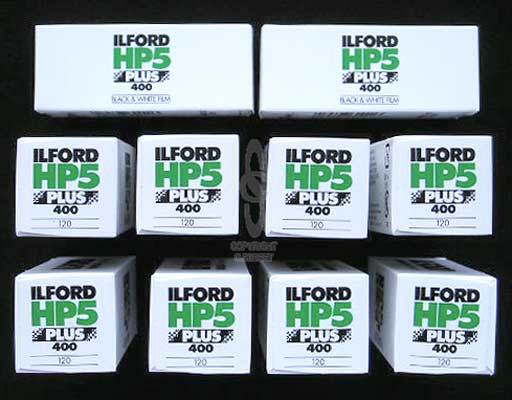 ILFORD HP5 PLUS 120 SIZE ROLL FILM X 10 ROLLS �27.95
