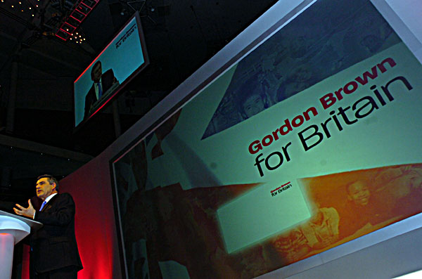 Gordon Brown becomes Leader of Labour Party in Manchester - June 2007