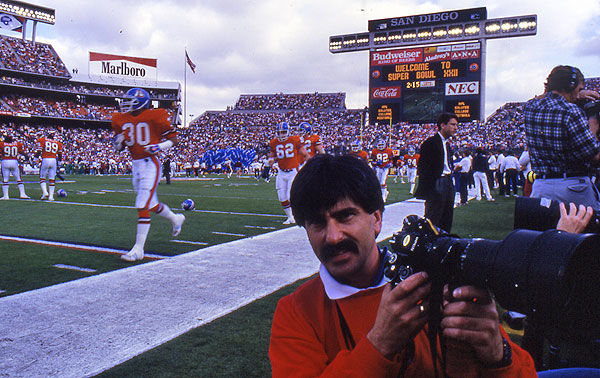 The author at SuperBowl XX11,San Diego,USA