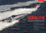 The opening spread for the Powerboat P1 Grand Prix of Spain article in H2O Full Throttle magazine.