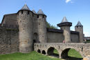 01D-2869 The Castle Ramparts of the Medieval City of Carcassonne Aude France