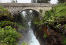 02D-6488 Le Pont d'Espagne (Spanish Bridge) Near Cauterets in the French Pyrenees France.