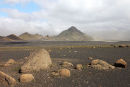 03D-5498 Volcanic Dust Blowing Across the Desolate Emstrur Landscape on the Laugavegur Hiking Trail Fjallabak Iceland.