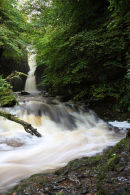 03D-7250 Catrigg Force Waterfall in Early Autumn Stainforth Ribblesdale Yorkshire Dales UK