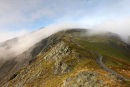 04D-0881 The View Along the Path Leading up Scales Fell Towards the Summit of Blencathra Lake District Cumbria 