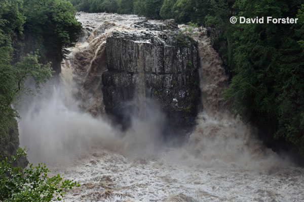 05D-1761 High Force Waterfall on the River Tees After Thunderstorms and Heavy Rain Caused Flash Flooding on 28.06.12