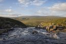 05D-4459 The River Tees and Mickle Fell From the Top of Cauldron Snout Upper Teesdale County Durham UK.
