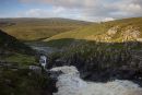 05D-4473 The River Tees and Mickle Fell From the Top of Cauldron Snout Upper Teesdale County Durham UK