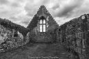 06D-7012BW The Ruined Balnakeil Church Near Durness Scotland UK