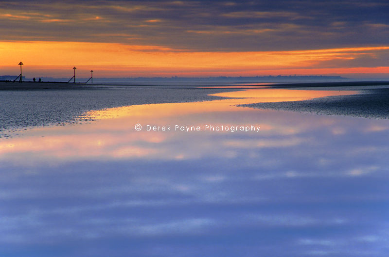 Dawn reflection, West Wittering, West Sussex