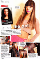 Full makeover shoot for Black Beauty & Hair magazine of actress Kathryn Drysdale