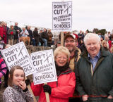 FRIENDLY PROTEST AT NEW YEAR SWIM