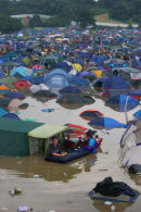 Glastonbury festival flooding 