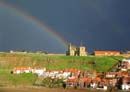 Rainbow on Whitby Abbey