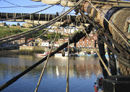 Aboard H.M.S. Bark Endeavour in Whitby Harbour