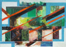 Title:- "NORTH DOWN BLUE" Medium:- watercolour with pencil Image Size:- H50 x W69.5 cm Price:- £2,000 framed
