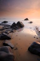 Evening light - Sandymouth bay