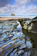 Stream at Trebarwith Strand, Cornwall
