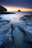 Trebarwith Strand Sunset - Cornwall