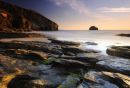 Trebarwith Strand at sunset - Cornwall 