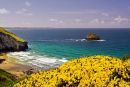 View from Coastal Path - Trebarwith Strand