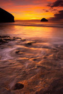 Final Glow - Trebarwith Strand, Cornwall       