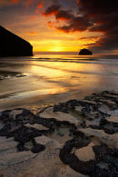 Evening Sun - Trebarwith Strand, Cornwall    