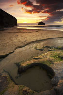 A Circle In Stone - Trebarwith Strand, Cornwall