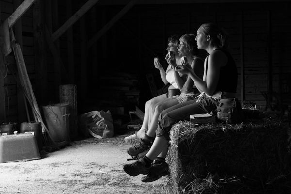 Lunch in the barn