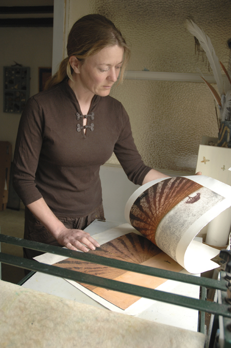 Hester in her studio