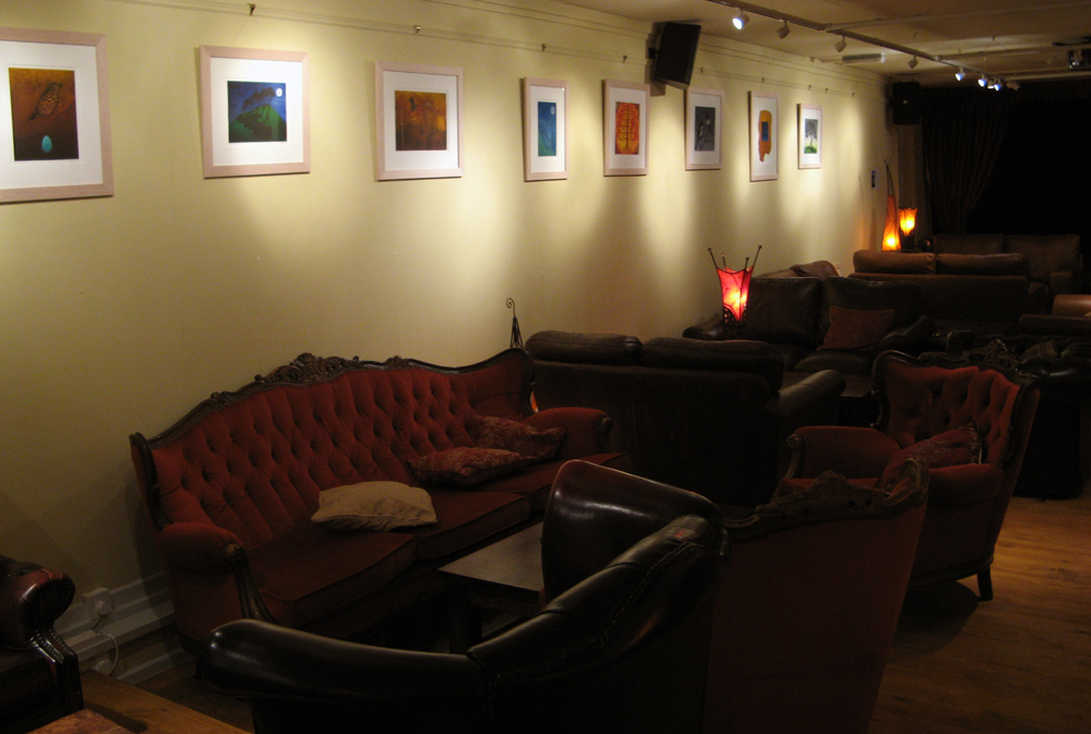 Arts cafe exhibition