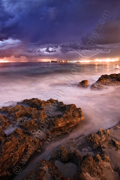 Marmion Beach Storm at Dusk Photo by Michael Willis Photography