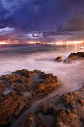 Marmion Beach Storm at Dusk
