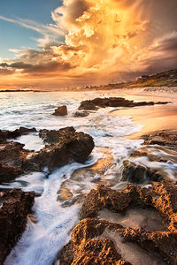 Perth Coastline Storm at Sunset