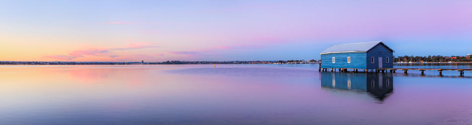 Sunrise at Crawley Edge Boatshed Photo by Michael Willis Photography