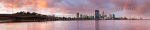 Sunset Rainbow Over Perth and The Swan River