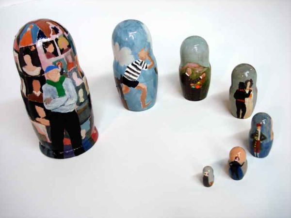 Rembrandt to Hockney (set of Russian dolls)