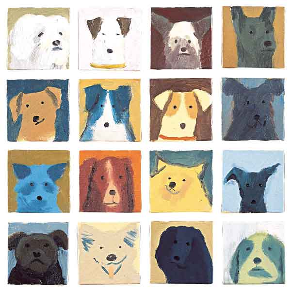 Dogs (print on canvas)