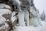 roadside icicles near Field, B.C.