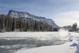 Bow River near Banff in winter